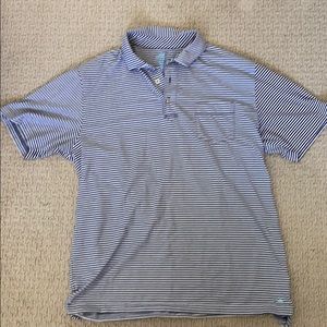 Peter Millar Navy/White polo